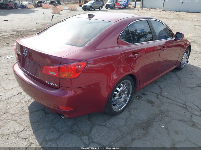 JTHBK262565018754 2006 LEXUS IS photo no. 4