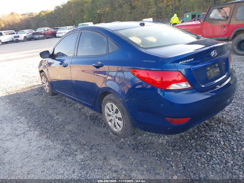 2016 HYUNDAI ACCENT SE KMHCT4AE9GU060671