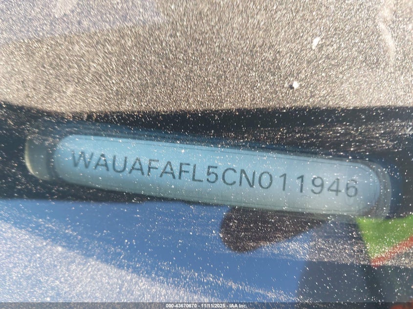 WAUAFAFL5CN011946 2012 AUDI A4 photo no. 9