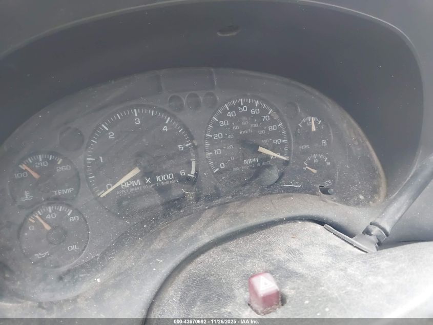 2003 Chevrolet S-10 Ls VIN: 1GCCT19X438221116 Lot: 43670692