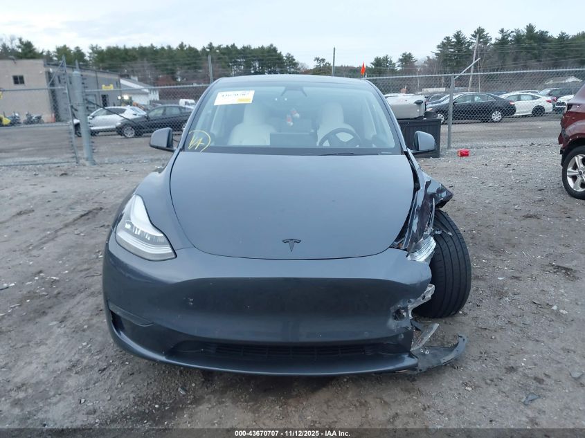 2021 Tesla Model Y Long Range Dual Motor All-Wheel Drive VIN: 5YJYGDEE2MF063246 Lot: 43670707