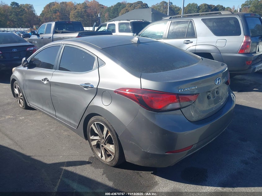 5NPDH4AEXEH498536 2014 HYUNDAI ELANTRA photo no. 3