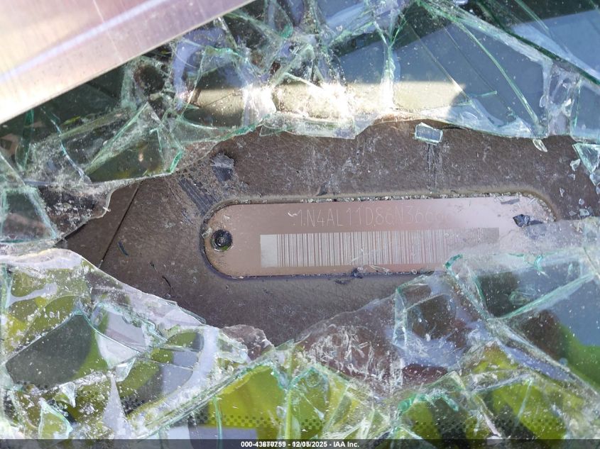 2006 Nissan Altima 2.5 S VIN: 1N4AL11D86N366664 Lot: 43670759