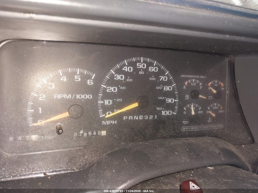 1999 Chevrolet Tahoe VIN: 3GNEK18RXXG158979 Lot: 43670783