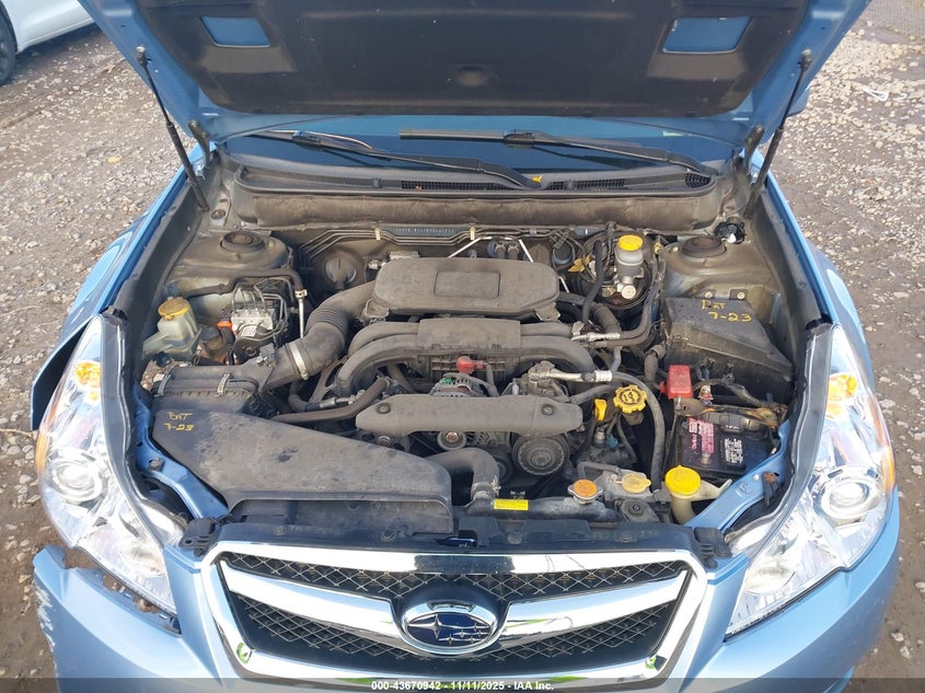 2011 Subaru Legacy 2.5I Premium VIN: 4S3BMBG63B3262793 Lot: 43670942