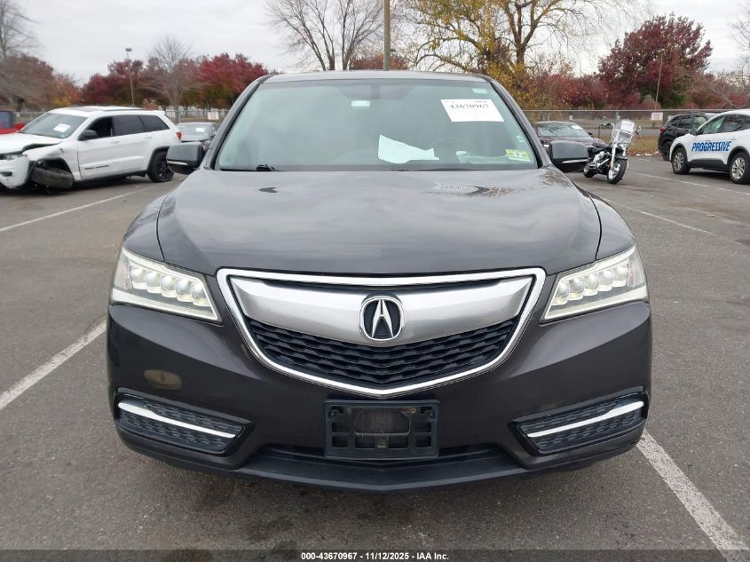 2014 Acura Mdx VIN: 5FRYD3H21EB010851 Lot: 43670967