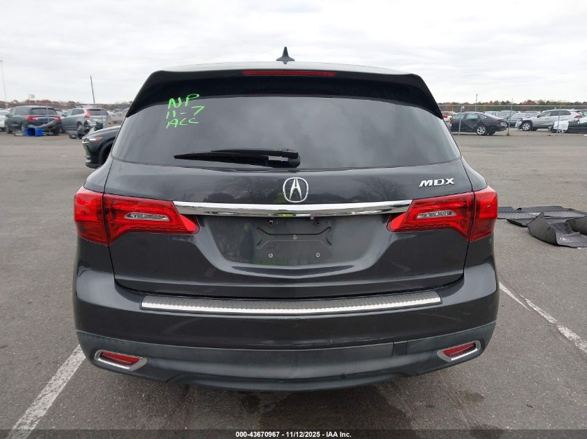 2014 Acura Mdx VIN: 5FRYD3H21EB010851 Lot: 43670967