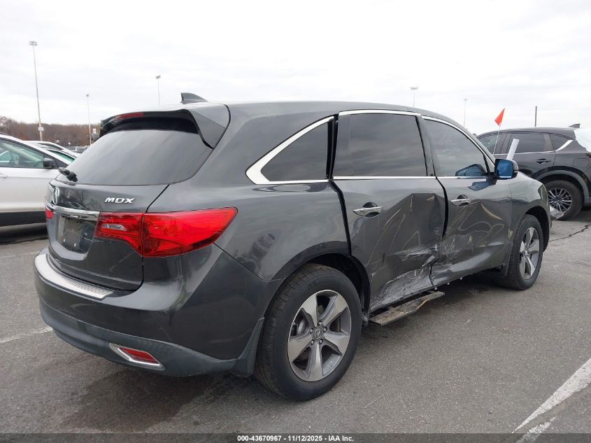 2014 Acura Mdx VIN: 5FRYD3H21EB010851 Lot: 43670967