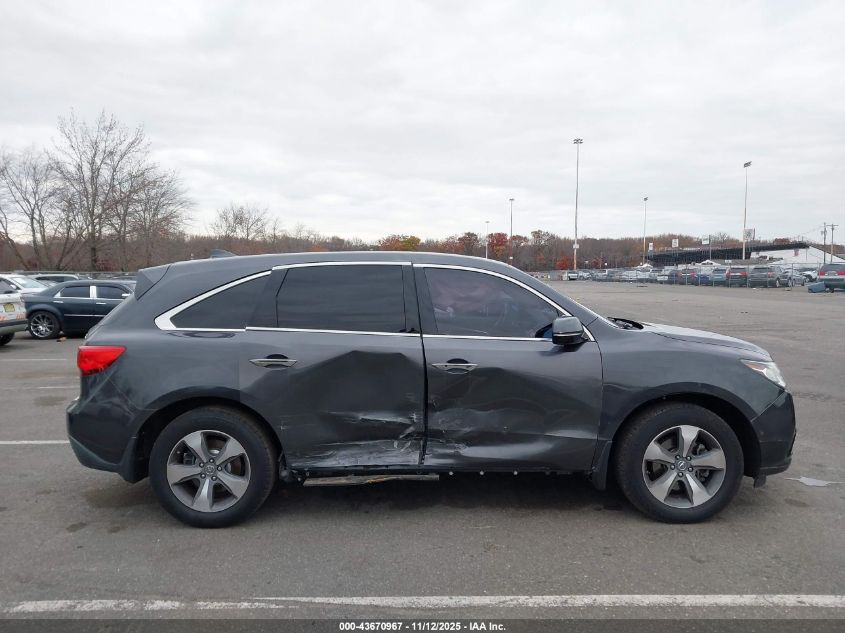 2014 Acura Mdx VIN: 5FRYD3H21EB010851 Lot: 43670967