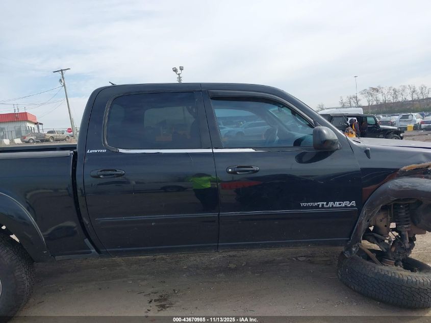 2006 Toyota Tundra Limited V8 VIN: 5TBDT48126S503301 Lot: 43670985