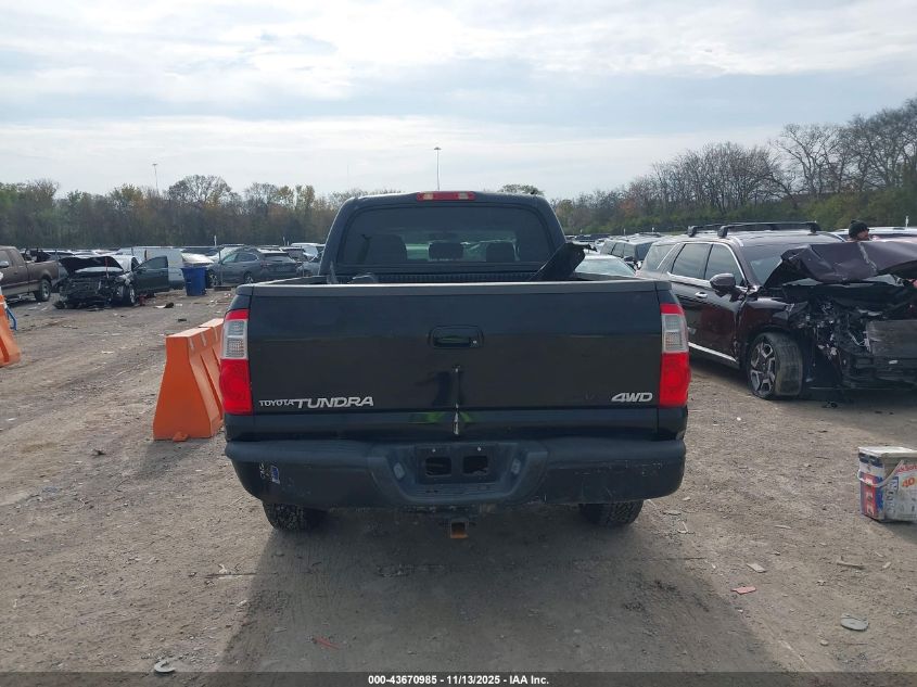 2006 Toyota Tundra Limited V8 VIN: 5TBDT48126S503301 Lot: 43670985