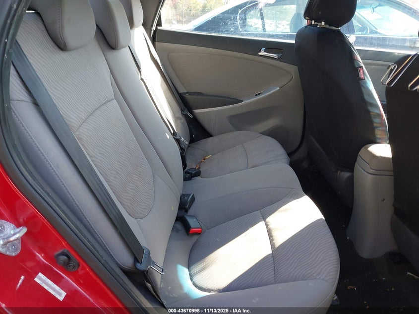 2013 HYUNDAI ACCENT GLS KMHCU4AEXDU341712