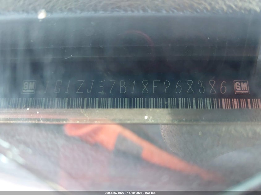 1G1ZJ57B18F268386 2008 CHEVROLET MALIBU photo no. 9