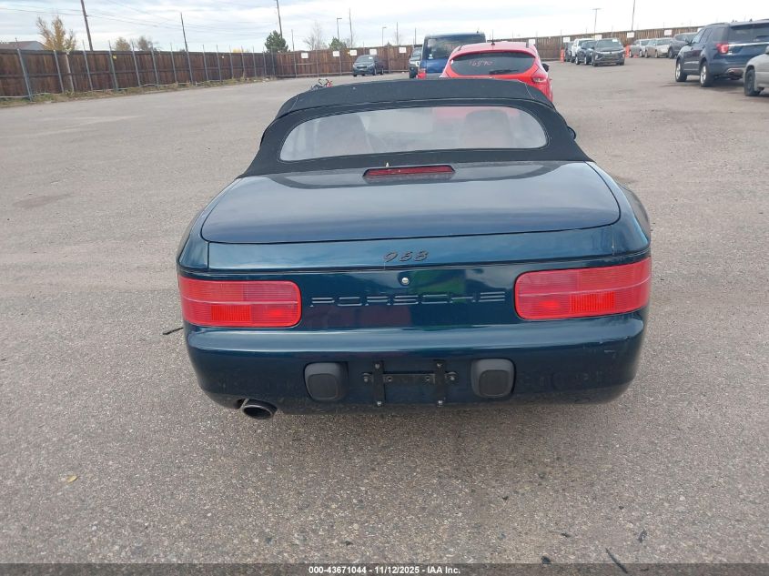 1992 Porsche 968 VIN: WP0CA2965NS840140 Lot: 43671044