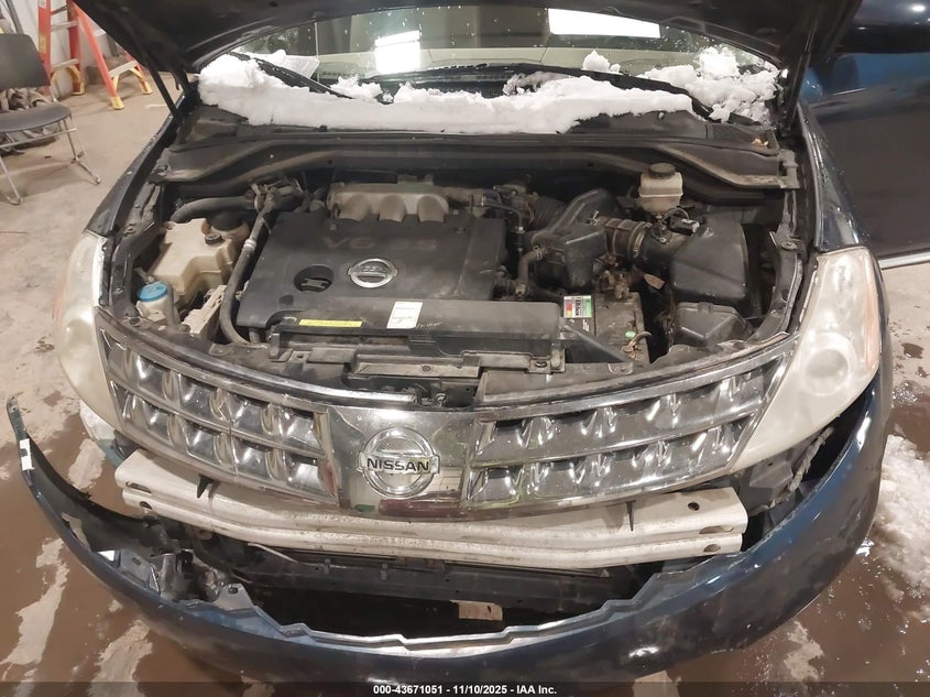 2006 Nissan Murano Sl VIN: JN8AZ08W36W517239 Lot: 43671051