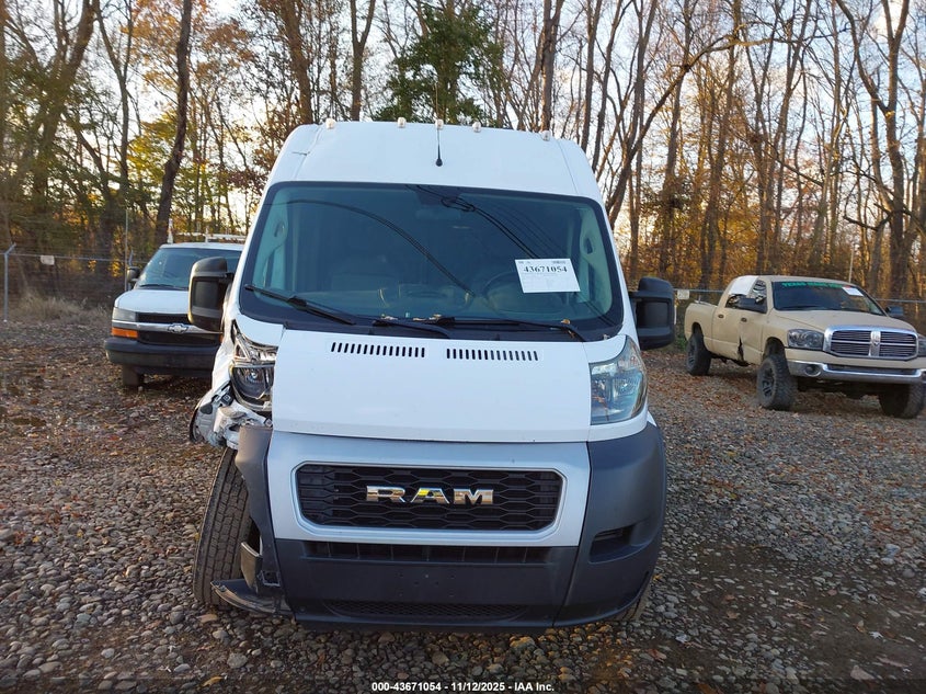 2019 Ram Promaster 2500 High Roof 136 Wb VIN: 3C6TRVCG9KE534012 Lot: 43671054