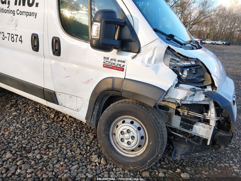 2019 Ram Promaster 2500 High Roof 136 Wb VIN: 3C6TRVCG9KE534012 Lot: 43671054