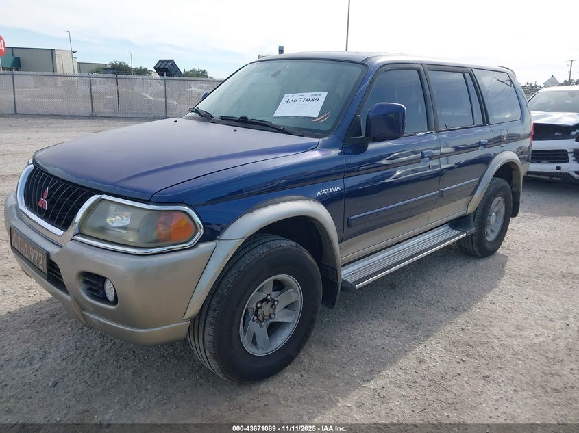 JA4LS31H9YP037137 2000 MITSUBISHI MONTERO SPORT photo no. 2