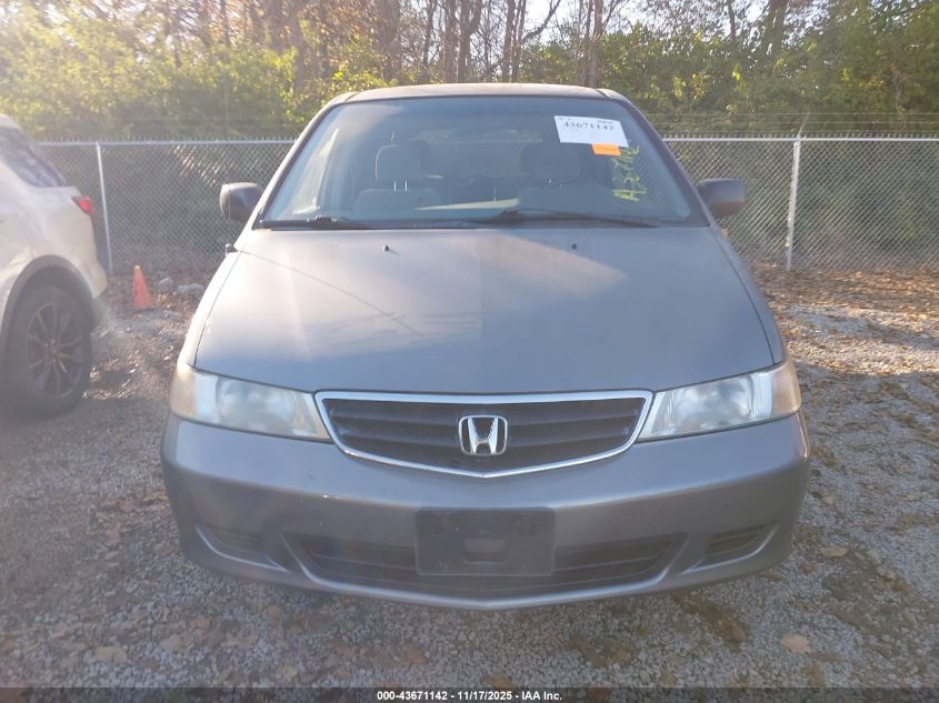2002 Honda Odyssey Lx VIN: 2HKRL18592H544023 Lot: 43671142