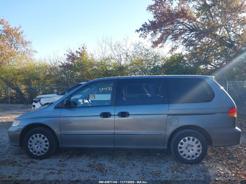 2002 Honda Odyssey Lx VIN: 2HKRL18592H544023 Lot: 43671142