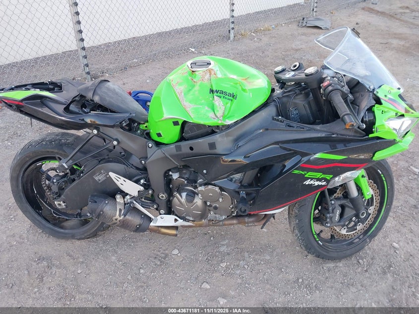 2022 Kawasaki Zx636 K VIN: JKBZXJG1XNA020397 Lot: 43671181