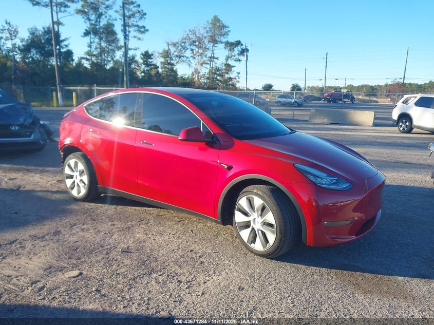 2021 TESLA MODEL Y LONG RANGE DUAL MOTOR ALL-WHEEL DRIVE - 5YJYGDEE3MF299386
