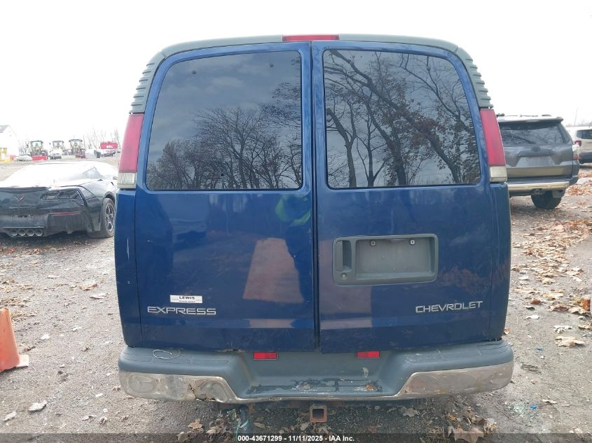 2000 Chevrolet Express VIN: 1GNFG15M7Y1191016 Lot: 43671299