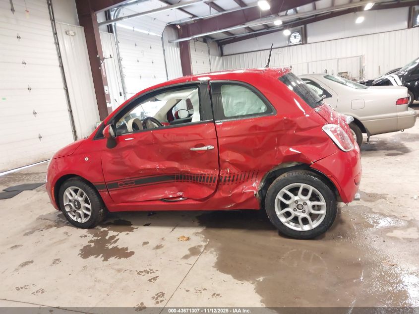 2013 Fiat 500 Pop VIN: 3C3CFFARXDT748327 Lot: 43671307