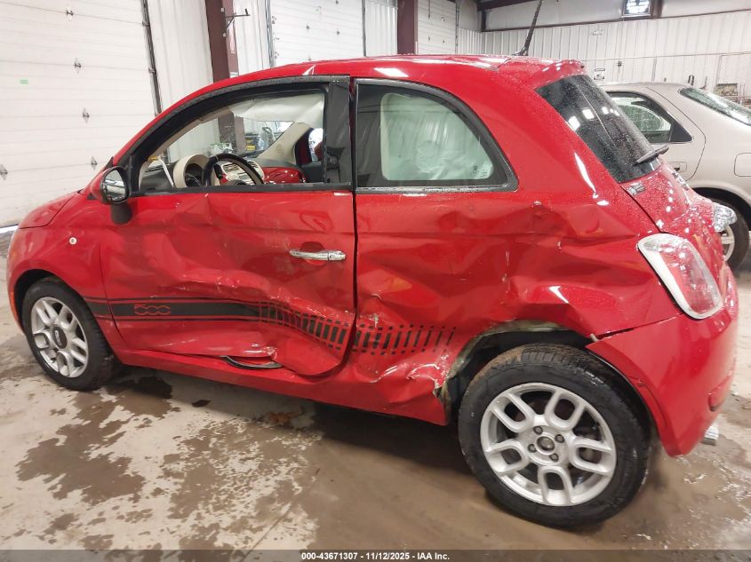 2013 Fiat 500 Pop VIN: 3C3CFFARXDT748327 Lot: 43671307