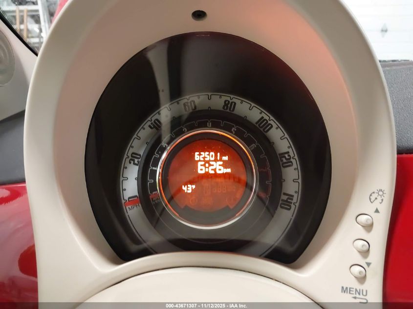 2013 Fiat 500 Pop VIN: 3C3CFFARXDT748327 Lot: 43671307