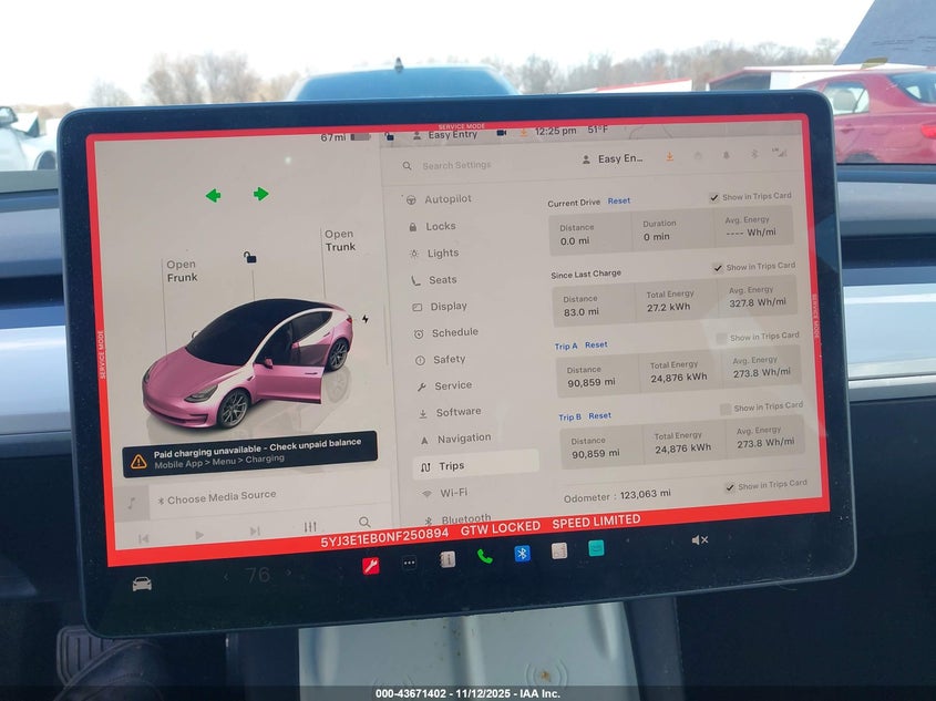 2022 Tesla Model 3 Long Range Dual Motor All-Wheel Drive VIN: 5YJ3E1EB0NF250894 Lot: 43671402