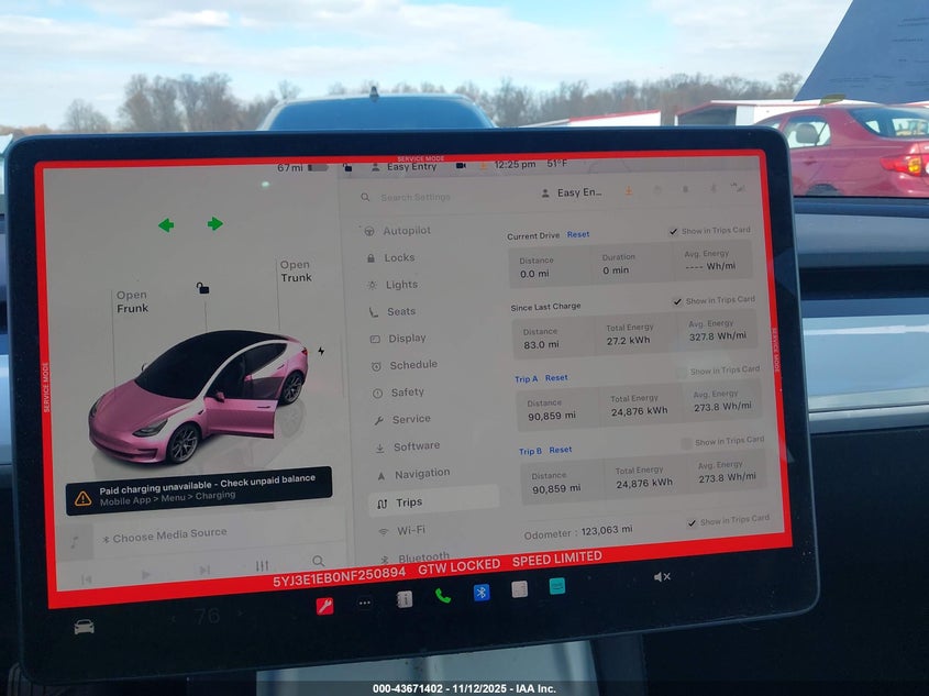 2022 Tesla Model 3 Long Range Dual Motor All-Wheel Drive VIN: 5YJ3E1EB0NF250894 Lot: 43671402
