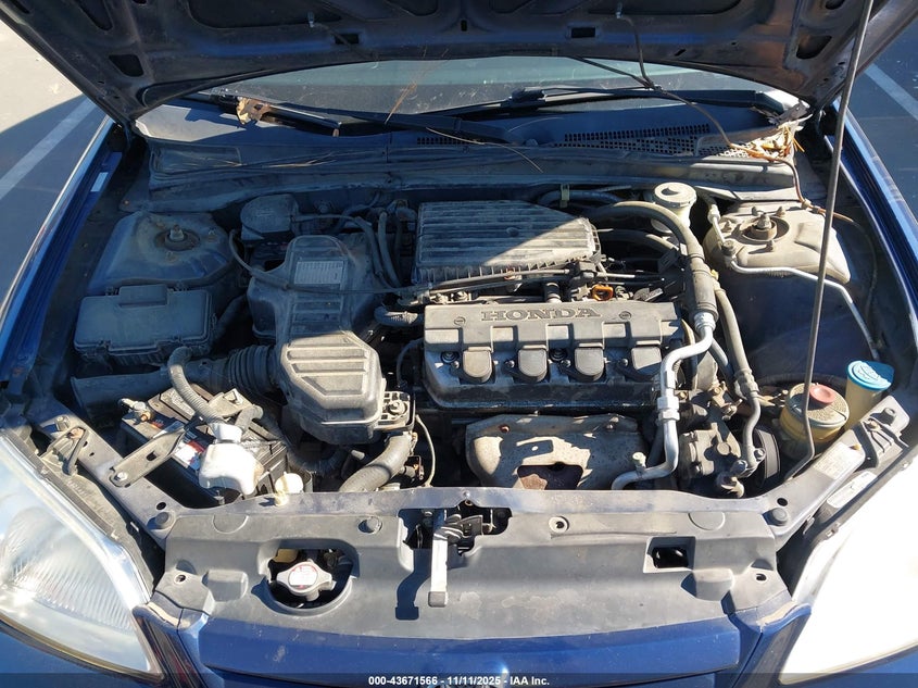 2003 Honda Civic Lx VIN: 1HGES16593L002519 Lot: 43671566