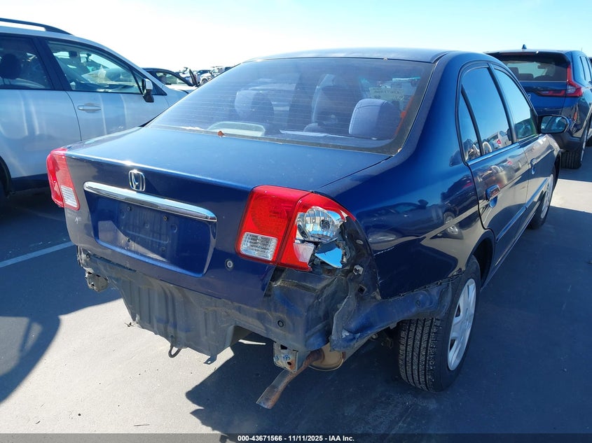 2003 Honda Civic Lx VIN: 1HGES16593L002519 Lot: 43671566