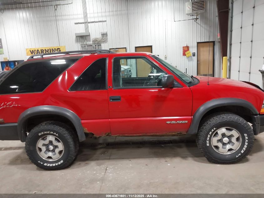 2000 Chevrolet Blazer Ls VIN: 1GNCT18W0YK256231 Lot: 43671601