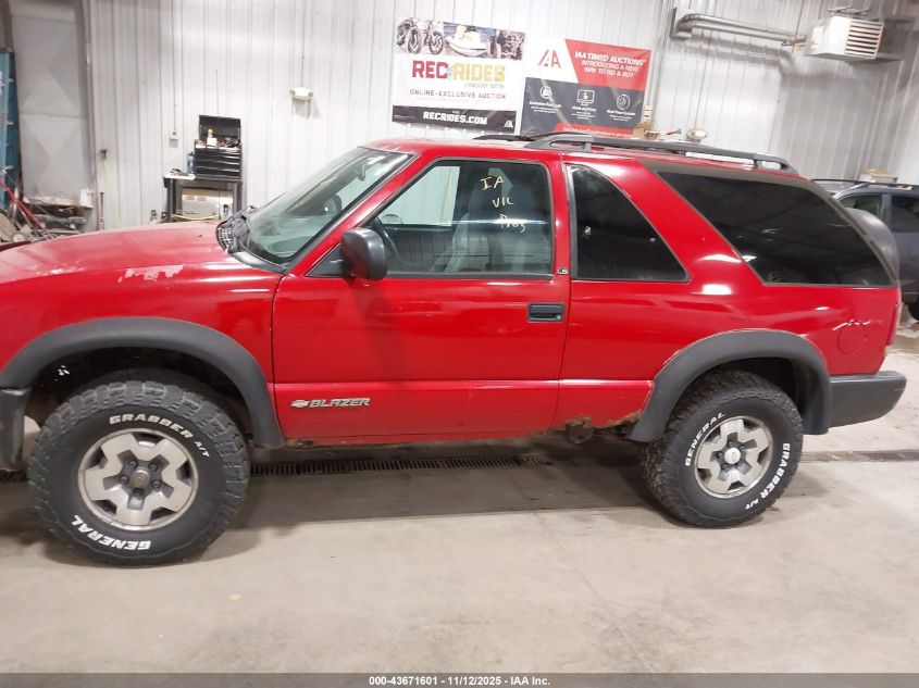 2000 Chevrolet Blazer Ls VIN: 1GNCT18W0YK256231 Lot: 43671601