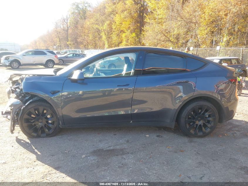 2023 Tesla Model Y Awd/Long Range Dual Motor All-Wheel Drive VIN: 7SAYGAEE9PF948825 Lot: 43671689