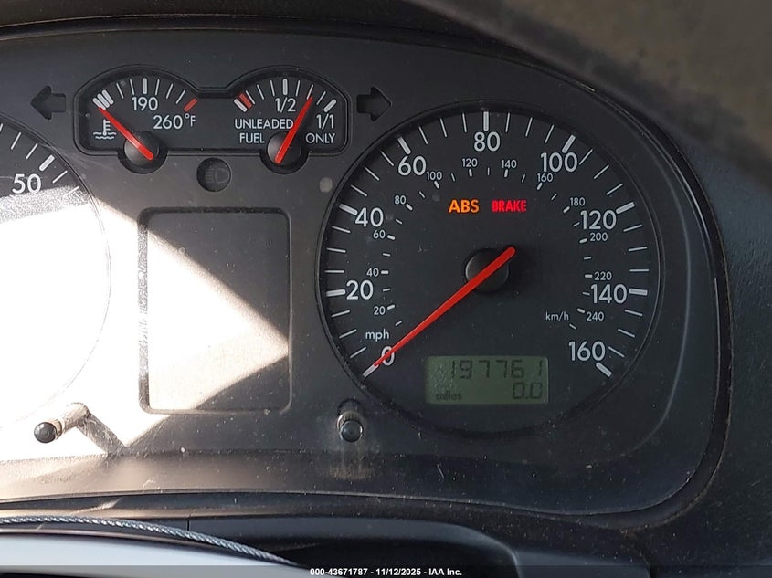 1999 Volkswagen Gti Gls VIN: WVWDA31J6XW375941 Lot: 43671787