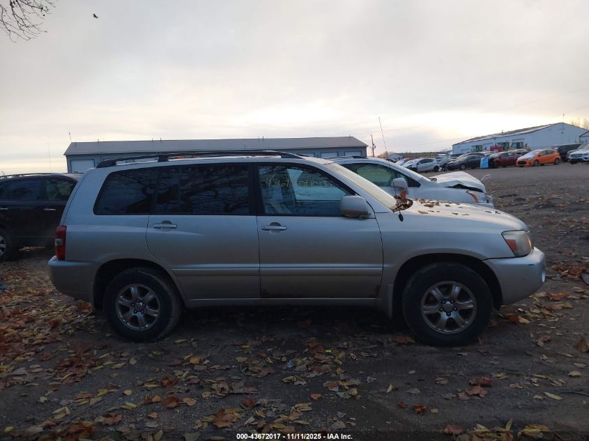 2006 Toyota Highlander V6 VIN: JTEEP21A760151975 Lot: 43672017