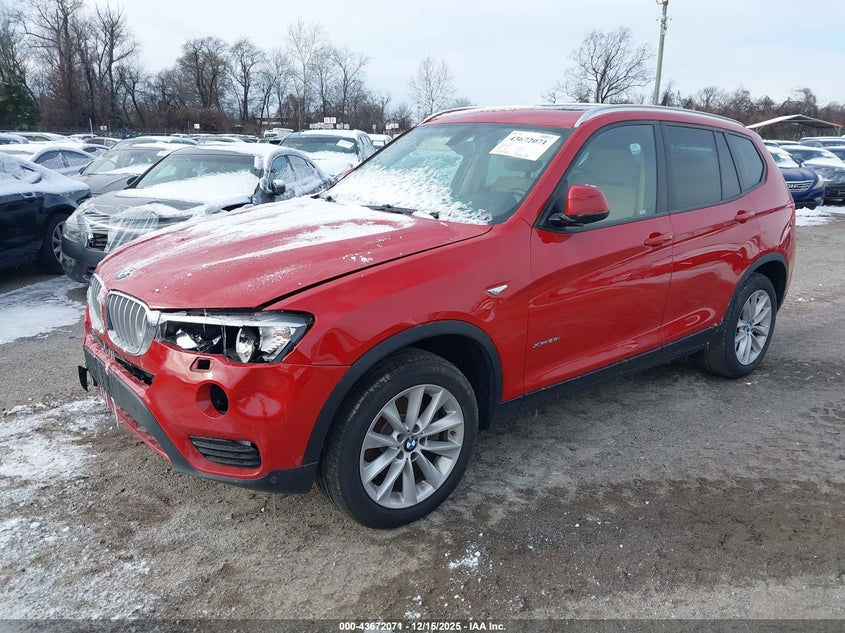 Vin: 5uxwx9c32h0w69848, lot: 44167300, bmw x3 xdrive28i 20172