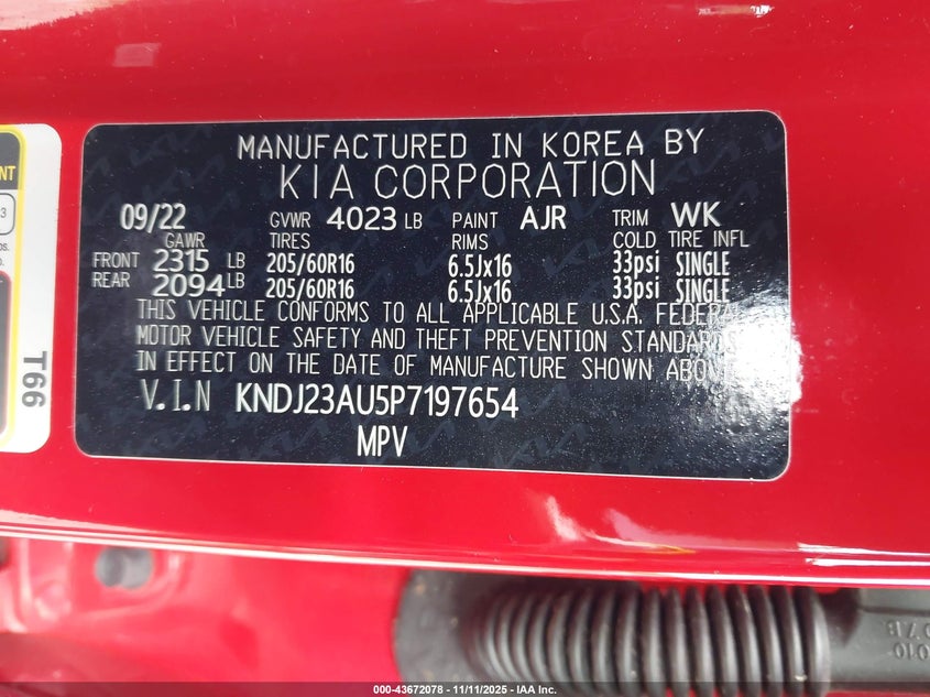 KNDJ23AU5P7197654 2023 KIA SOUL photo no. 9