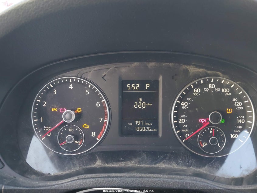 2012 Volkswagen Passat 2.5L S VIN: 1VWAH7A35CC022316 Lot: 43672165