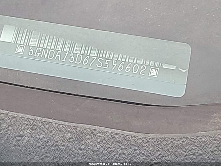 2007 Chevrolet Hhr Ls VIN: 3GNDA13D67S596602 Lot: 43672237