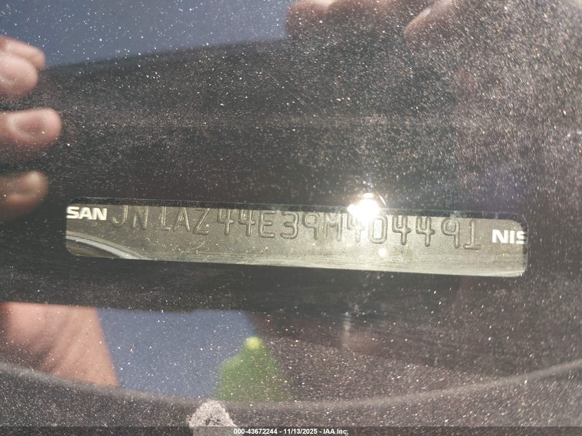 2009 Nissan 370Z Touring VIN: JN1AZ44E39M404491 Lot: 43672244