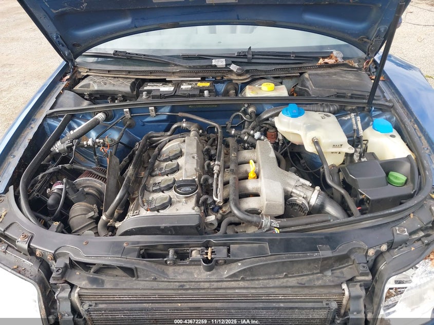 2002 Audi A4 1.8T VIN: WAULC68E12A040296 Lot: 43672259