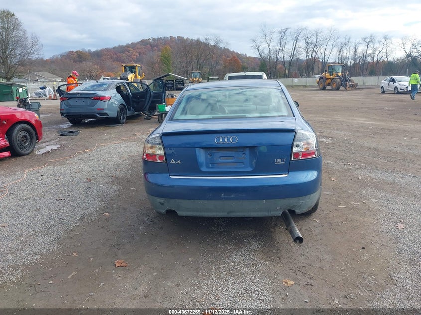 2002 Audi A4 1.8T VIN: WAULC68E12A040296 Lot: 43672259