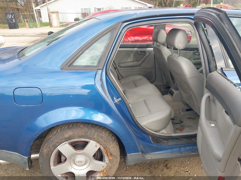 2002 Audi A4 1.8T VIN: WAULC68E12A040296 Lot: 43672259