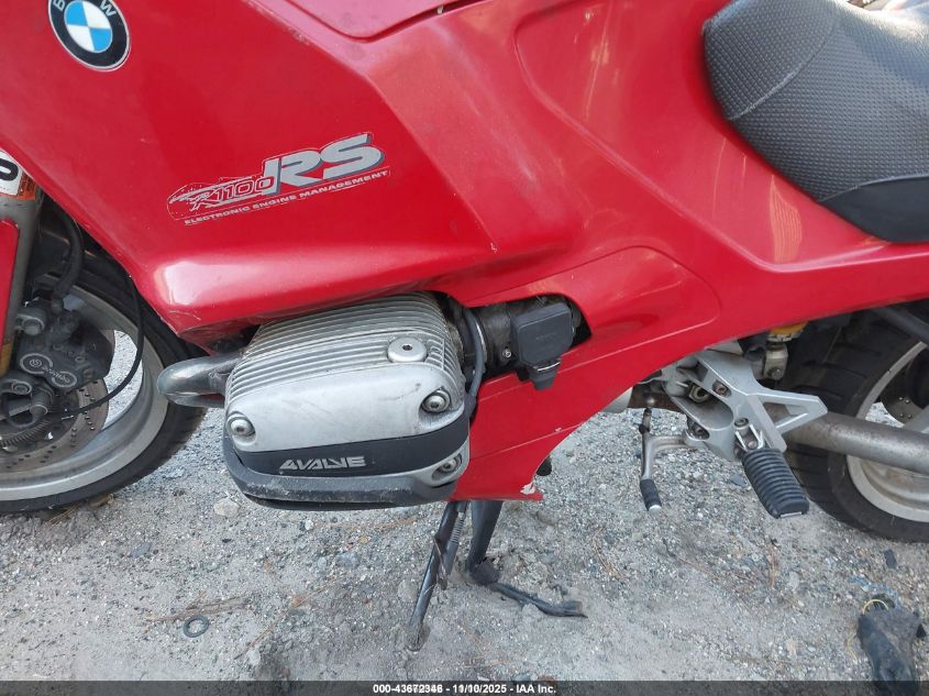 1994 BMW R1100 Rs VIN: WB1041608R0310702 Lot: 43672346