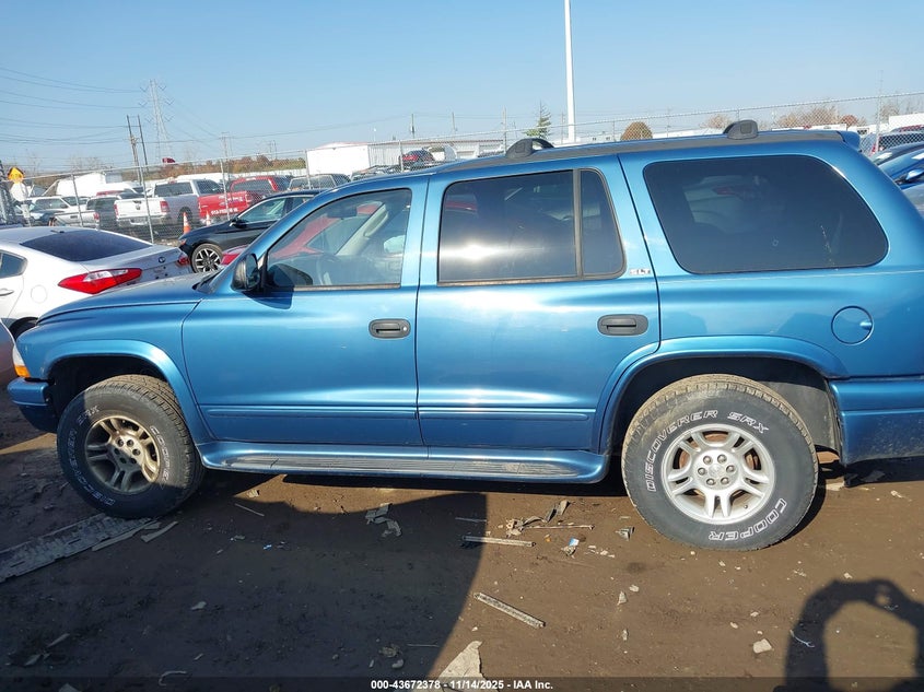 2002 Dodge Durango Slt VIN: 1B4HS48N22F218541 Lot: 43672378