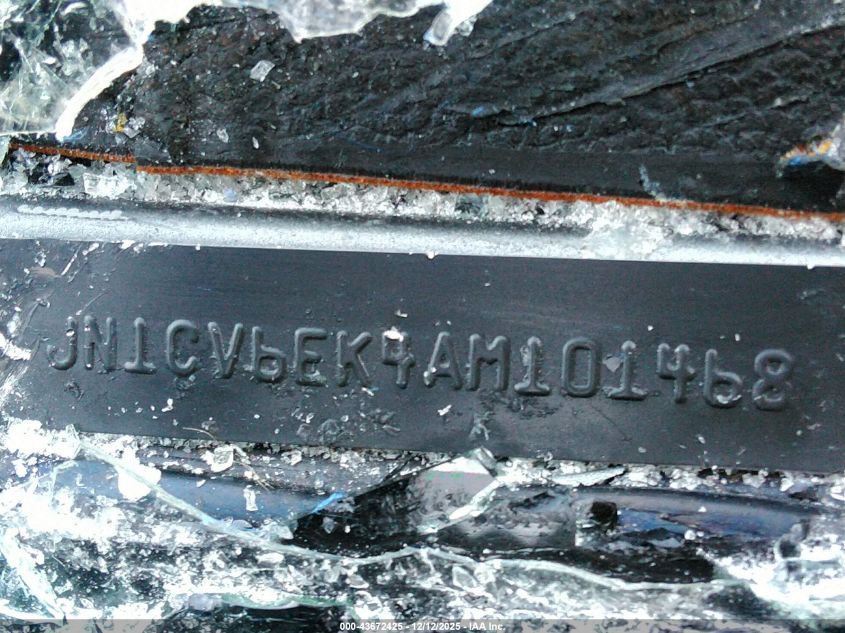 2010 Infiniti G37 Journey VIN: JN1CV6EK4AM101468 Lot: 43672425